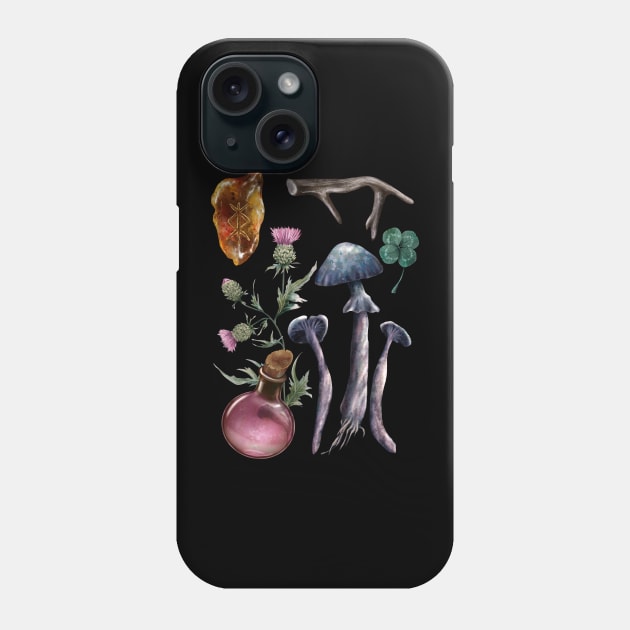 Magical symbols. Luck and protection Phone Case by Sitenkova