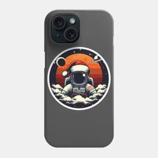 Christmas astronaut in space Phone Case