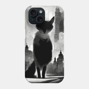 Stray cat in the big city Phone Case