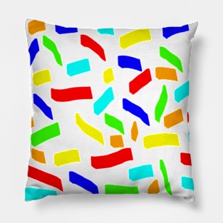 Colourful random sizes lines Pillow