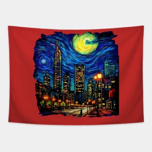 Charlotte Nightfall A 3D Skyline under the Starry Night Tapestry