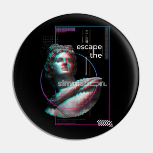 Modern 3D Art - Glitch Quote Pin