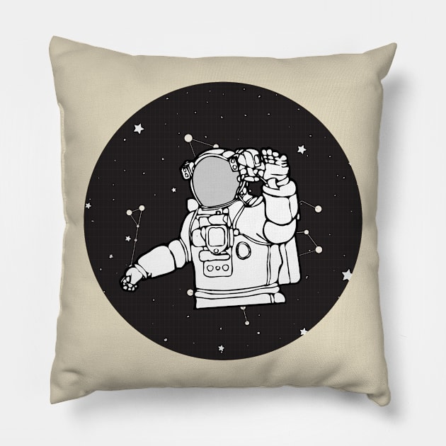 Astronaut Pillow by MoreArt15