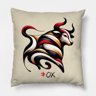 Ox Zodiac Sign Pillow