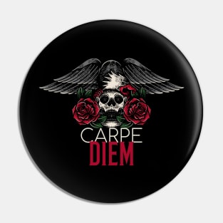 Carpe Diem - Stoic Maxim Art Pin