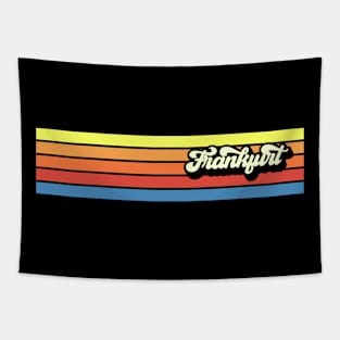 Frankfurt Germany retro vintage design 70s 80s style Tapestry