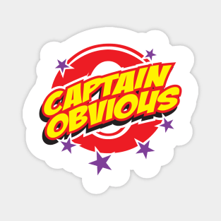 Captain Obvious Funny Super Hero Magnet