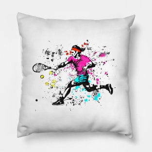 Federer Splash of Colors Pillow