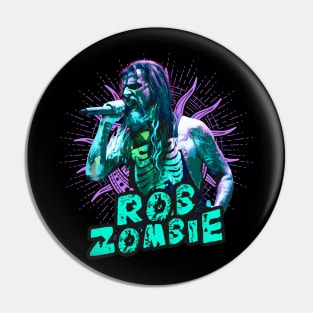 rob zombie - urban grunge Pin