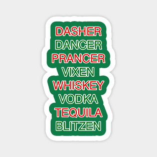 Christmas with Drinks Magnet