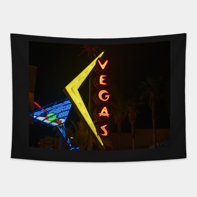 Las Vegas lights Tapestry by brians101