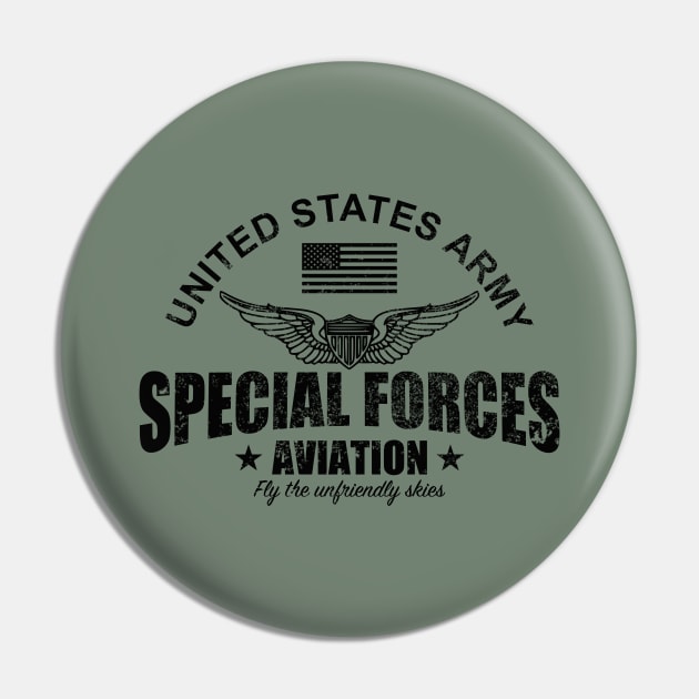 US Special Forces Aviation (distressed) Pin by TCP