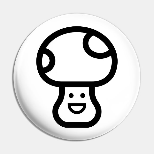 Mushroom Head Emoticon Mushroom Pin TeePublic