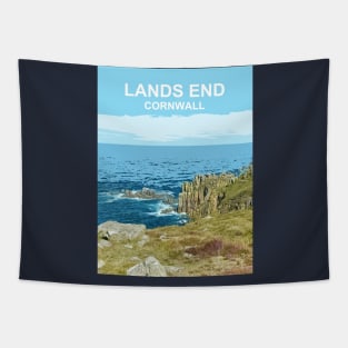 Lands End Cornwall England UK art gift. Tapestry