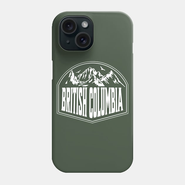 British Columbia Canada Retro Phone Case by alvarsprints