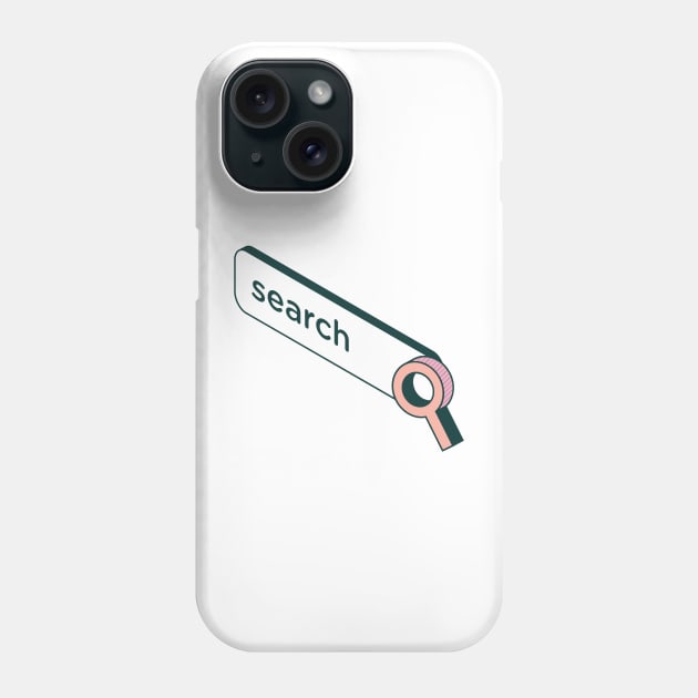 search bar Phone Case by Nawaw