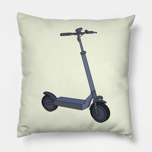 Fun Electric Scooter Pillow by DiegoCarvalho