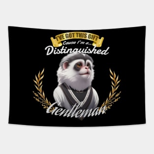 The Distinguished Marmoset Gentleman Tapestry