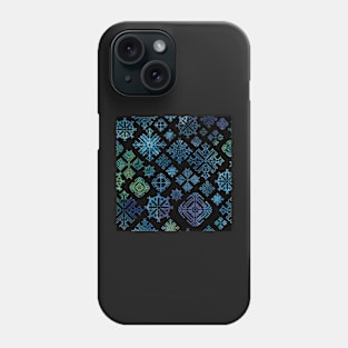 Midnight Snowflakes Phone Case