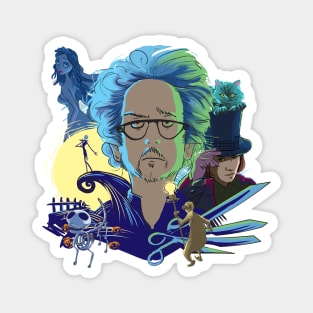 Tim Burton and his memorable characters Magnet