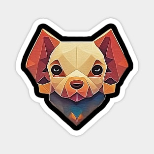 low poly puppy Magnet