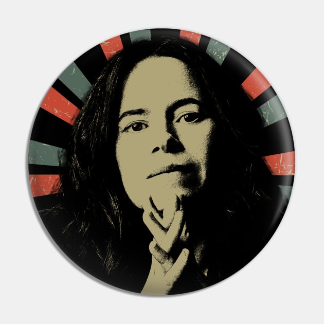 Natalie Merchant || Vintage Art Design || Exclusive Art Pin by Setipixel