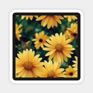 A Thousand Yellow Daisies - Pattern Magnet