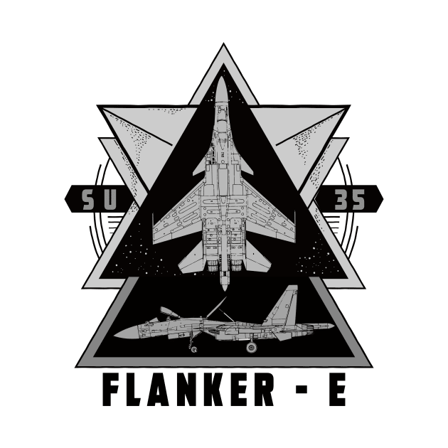 SU-35 ( flanker -e ) by theanomalius_merch