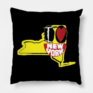 I Love New York Smiling Happy Face Pillow