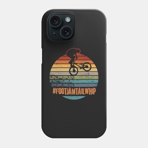 footjamtailwhip - bike TRIAL Streettrials sunset Phone Case by ALLEBASIdesigns