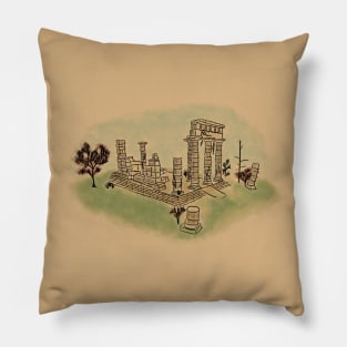 Temple of Artemis Amarysia Pillow