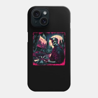 Psychobilly Blood Moon City Phone Case