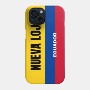 Nueva Loja City in Ecuadorian Flag Colors Phone Case