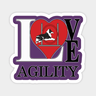 Dog Agility with a Sheltie - Love Agility Magnet