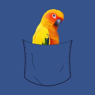 Sun Conure Parrot Pocket Pet T-Shirt