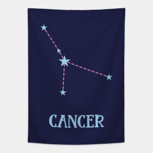 Cancer Zodiac Sign Constellation Tapestry