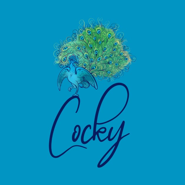 Cocky Peacock by bubbsnugg