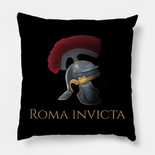 Roma Invicta - Ancient Rome Legionary Helmet - Roman History Pillow