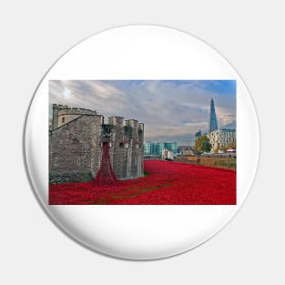 Tower of London Red Poppy Pin