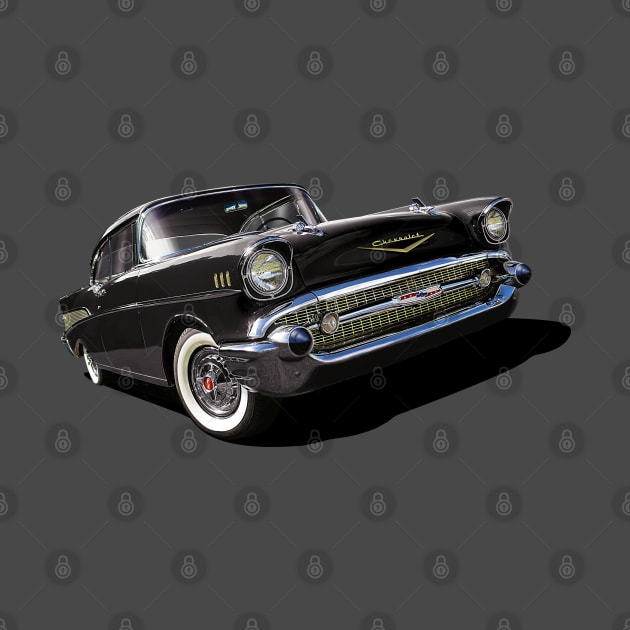 1957 chevrolet bel air in black by candcretro