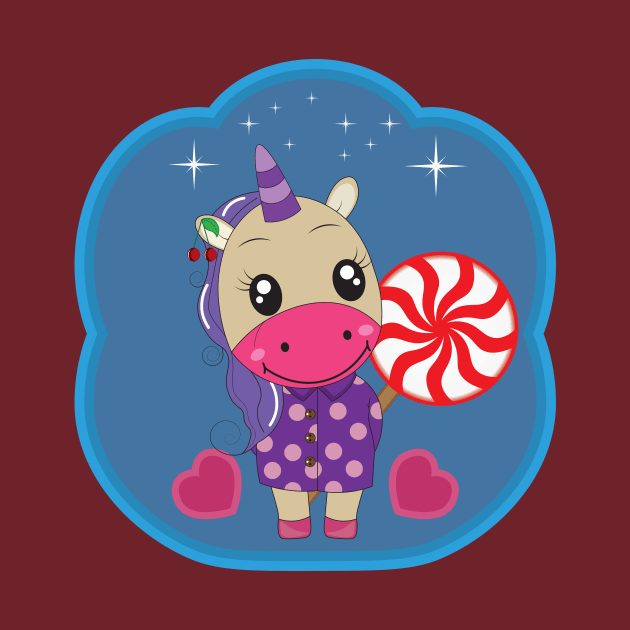 Candy unicorn by EmarDesign