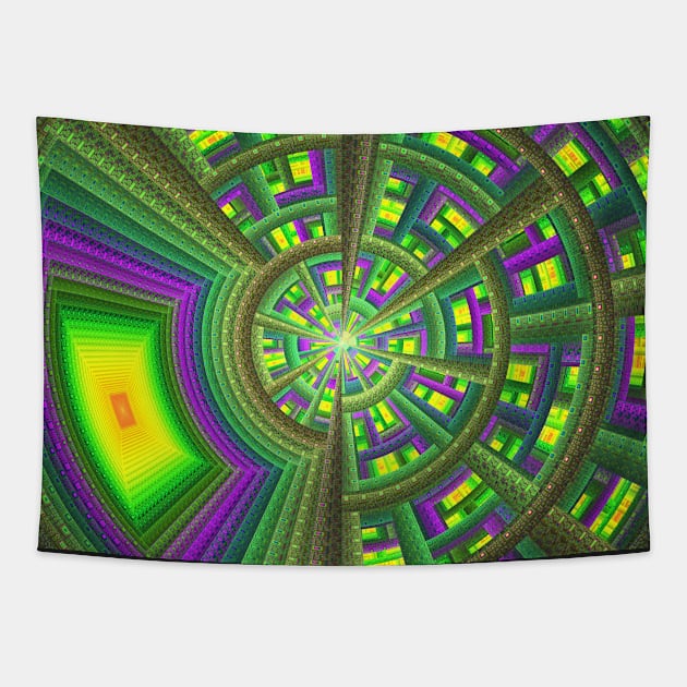 Stained Glass Window Tapestry by Manafold