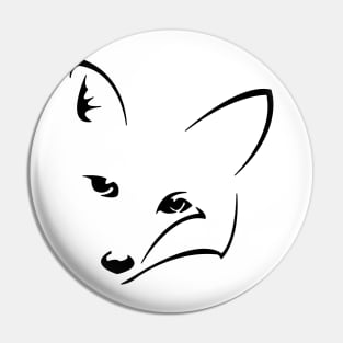 Friendly Fox Face Pin