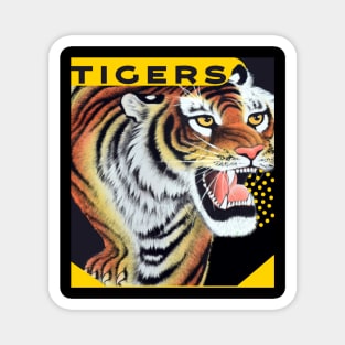 Tigers Sports Team Design Magnet