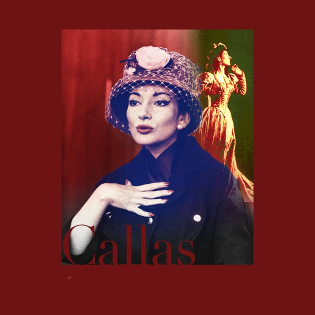 Maria Callas Collage Portrait 3 by Dez53