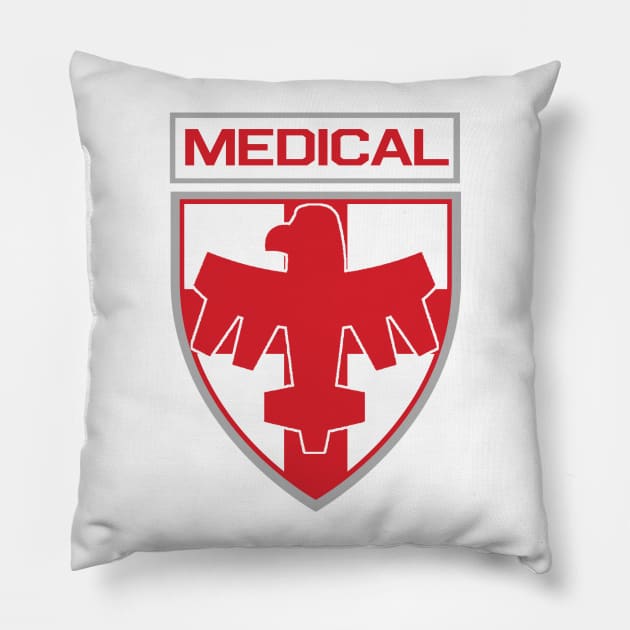 Starship Troopers Medical Corps Patch Pillow by PopCultureShirts