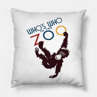 who's who in the zoo - monkey. Pillow