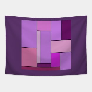 abstract purple geometrical art Tapestry