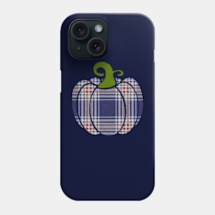 Red, White, and Blue Flannel Pumpkin Phone Case