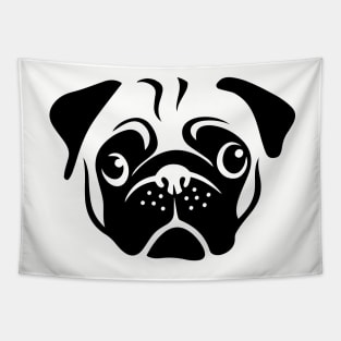 Pug Face Tapestry